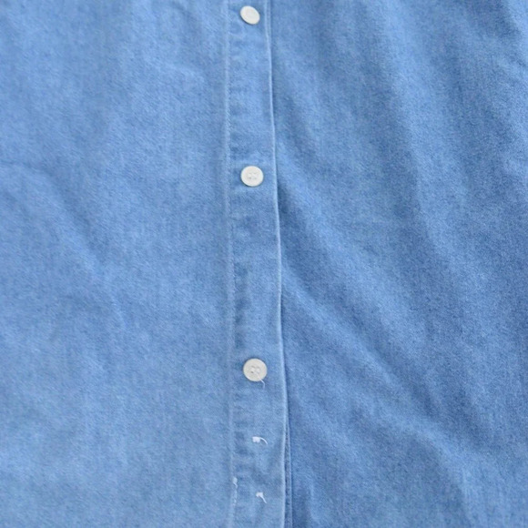 Vintage 1991 Planet  Hollywood Niagara Falls 91' Blue Denim Button Up Shirt - Picture 7 of 12